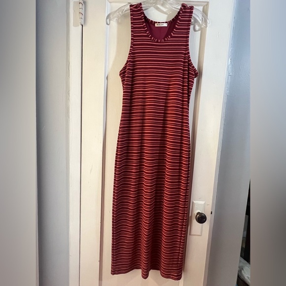 Marine Layer Lexi Striped Midi Dress M - Picture 12 of 12